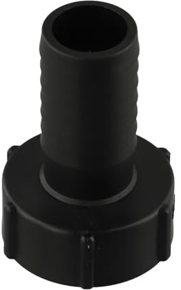 IBC Tank Hose Adapter, 38mm Cam Lock Quick-Release Fitting for Garden Watering, Agricultural & Industrial Suction Delivery, Plastic, Black