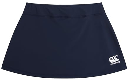 Canterbury Women's Plain Team Skort | Netball and Hockey | Concealed Shorts Skort, Navy, 16