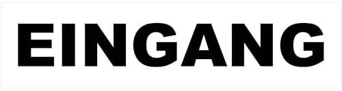 KIWISTAR - Werbeplane - Eingang - 150cmx50cm - Plane Banner Gerüstplane