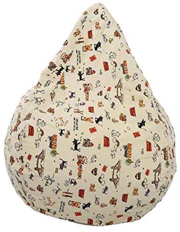 Backbayia Beanbag - Funda para sofá, cojín de suelo, asiento