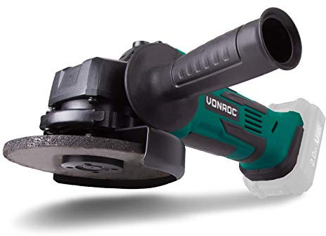 VONROC Smerigliatrice Angolare a Batteria 20V – Ø115mm – Esclusa Batteria e Caricatore – Taglio e Sbavatura Metallo, Ruggine, Piastrelle – Piattaforma VPower