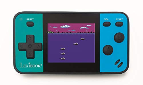 Lexibook JL1890 Portable Handheld Console Cyber Arcade Mini 8, 1.8 (4.5cm) Color LCD Screen, Gaming Toy for Kids Teenagers, Blue/Black