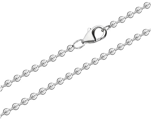 NKlaus Kugelkette 925er Sterlingsilber 50cm, 3,0mm breit, 12g 1 Stück