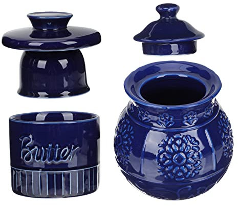 VILLFUL 2-teiliges Gewürzglas-set Aus Keramik Vorratsglasdeckel Vintage-stil Für Die Küche Zufälliger Stil