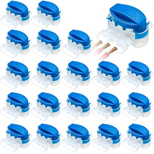 LINXIU Kabelverbinder für Mähroboter Wasserdicht Anschlussklemmen Kabelklemmen mit Gel Füllung Kabel Verbinder für Rasenmäher Automower 22 Stück