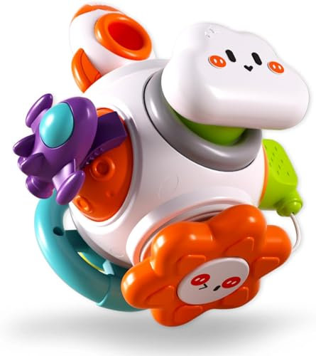 Montessori Sensory Toys for Toddlers 1-3 - Travel Activities Busy Board Cube - Baby Gifts for 18+ Months 1 2 One Year Old Infant Boys Girls - Airplane Plane Car Travel Toys Educational Learning