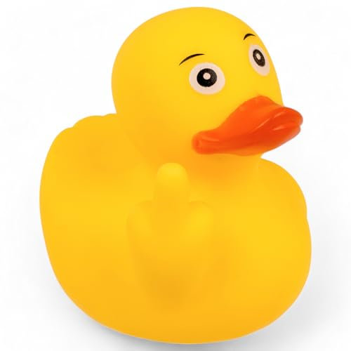 MIJOMA Anatra da bagno squittio | Carine anatre galleggianti per bambini e adulti | Anatre da bagno durevoli per giocare, collezionare e decorare (Duck You)