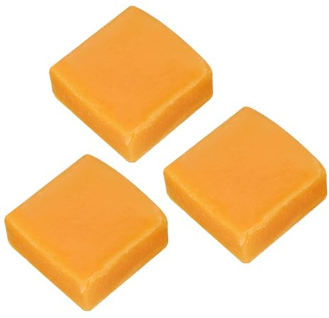 sourcing map Beeswax Leather Craft, Thread Line Wax Block Sewing Supplies DIY Tool Square Shape, 3pcs