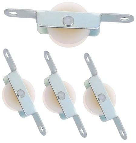 Happyyami 4 Pezzi di Ricambio per Ombrellone da Giardino Rulli per Porte Scorrevoli Ruote Singole in Acciaio Puleggia per Finestra in Acciaio Inossidabile per Uso Esterno