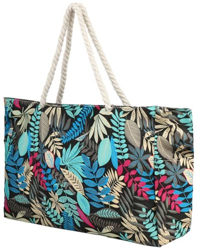 Windfromort Tote Bag Damen – Arbeitstasche XXL – Handtasche Damen aus Canvas – Vielseitige Shopper Tasche oder Wickeltasche, Geräumig, Leicht, Faltbar, Für Alltag, Arbeit, Reisen