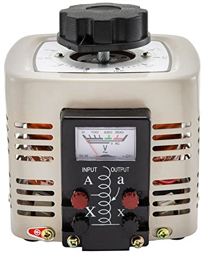 Transformador variable Variac, regulador de voltaje CA, convertidor de transformador de 500 VA a 3000 VA, bobina de cobre incorporada para fuente de alimentación, duradero, versátil y de amplia gama