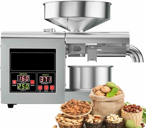 Macchina automatica della pressa dell'olio per semi e noci, estrattore di grado commerciale per arachidi di lino, canapa, perilla, zucca, girasole, canola, sesamo