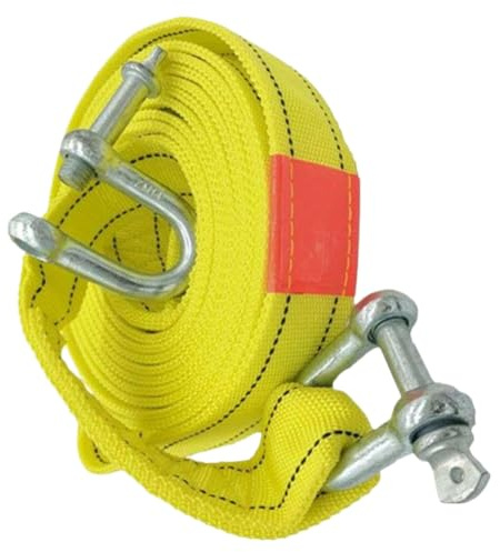Cuerda de cabrestante de Coche A42M-5M/5T Compatible con Cuerda de Remolque de vehículos Todoterreno Correa de Remolque de Gancho en Forma de U para reemplazo de Remolque de Coches