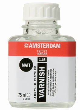 BARNIZ ACRILICO MATE AMSTERDAM DE 75 ML