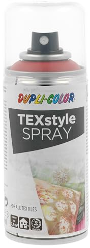 DUPLI-COLOR TEXstyle SPRAY Rot 150 ml - Textilfarbe für Stoffe | Acryllack für Kleidung, Schuhe, Taschen, Polster & Kostüme - deckend, farbecht, einfache Anwendung, staubtrocken in 10 Min
