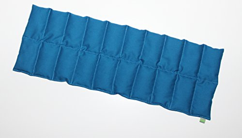 Rapssamenkissen Traumschläferchen, ca. 60x20 cm, 20 Kammern, Wärme-Kälte-Kissen (dunkeltürkis)