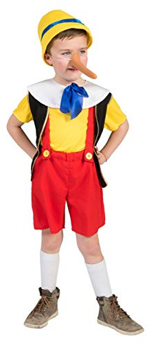 Generique - Kleiner Lügner Kostüm für Jungen rot-gelb - 116 (6-7 Jahre)