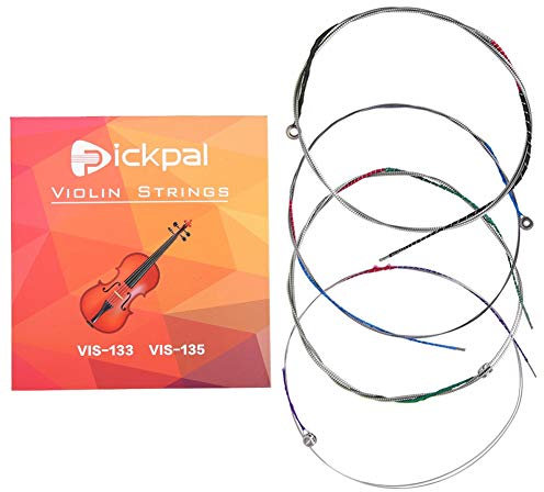 Bnineteenteam Violinsaiten Universal Full Set (E-A-D-G) Geigensaite Vollstahlkern Ersatzstahlsaiten für 4/4 Violinen