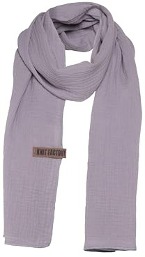 Knit Facory - Liv Schal - Fein Gewebter Damen Schal - Luftiger Musselinschal - Für Frühling und Sommer - 100% Bio-Baumwolle