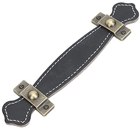 01 Läderhandtag, rem för bagagehandtag läder resväska handhållare läder möbelhandtag för bagage för skåp för låda resväska