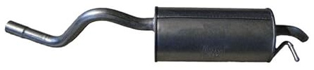 IZAWIT 26.114 Endschalldämpfer Hinten Kompatibel mit RENAULT Twingo 2 CN0 8200500948