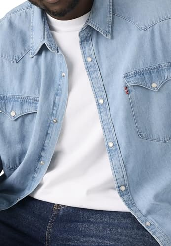 Levi's Big & Tall Classic Western Chemise à boutons Homme, Franklin Stone Wash, 3XL