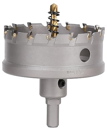 Vearter TCT Scie-cloche en carbure de tungstène 80 mm avec foret pilote - Cutter pour métaux durs, acier inoxydable, acier doux, alliage d'aluminium, cuivre, fer, plastique et fibre de verre