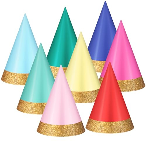 Panitay 40 Pcs Small Party Hats for Stuffed Animals, Classic