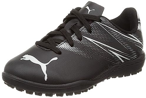 PUMA unisex-barn fotboll individuella fristående sneaker, Svart/silver dimma, 29 EU