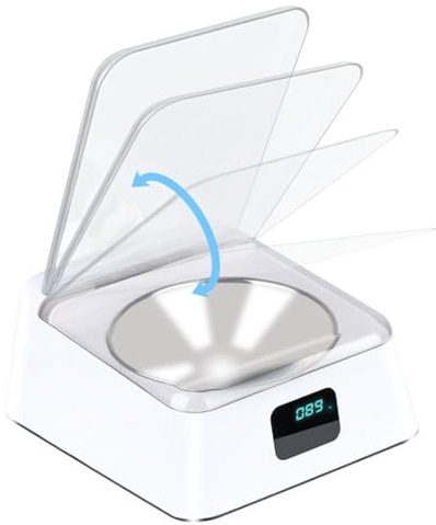 Smart Pet Feeder, Infrarot-Sensor-Schalter Cover Cat Feeder, batteriebetriebene intelligente automatische Öffnung Deckel Dog Feeder, Pet Food Dispenser für Katze und Hund