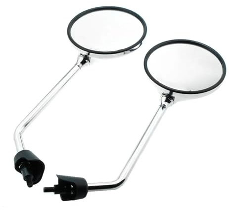 Lenkerendenspiegel Für Vespa GT GTS GTV 60 125 200 250 300 300ie Motorrad-Rückspiegel Motorrad Rückspiegel(Silber)