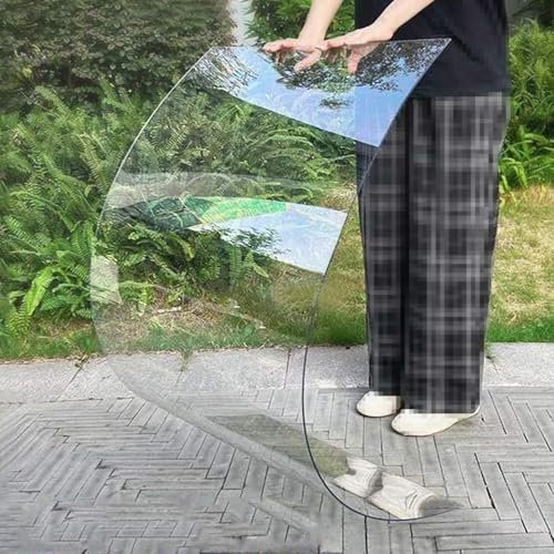 NIANXINN Wasserdichte Polycarbonat-Dachplatten,1,2mm Transparente Dachblech für Garten Gewächshäuser,Tageslichtplatten,Acryl-Kunststoffplatten,Ersatz-Schuppenplatte,mit Zubehör (80cm x 2,5m)