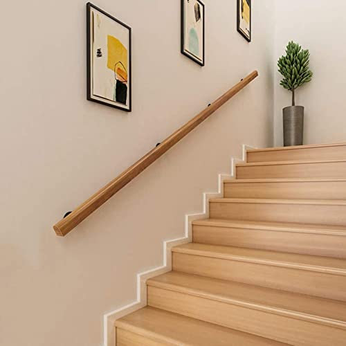 Garde-corps d'escalier en bois massif et balustrades de balcon pour intérieur/extérieur Garde-corps durables pour la maison, les fenêtres, les portes, les escaliers, les bibliothèques, les couloirs et