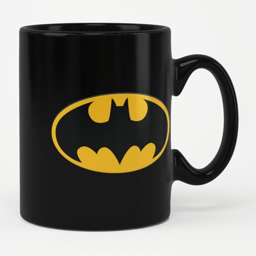 BATMAN Licenza ufficiale Logo Tazza di caffè (Nero)