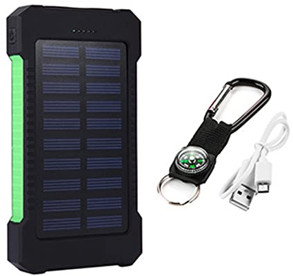 Power Bank 50000mAh Caricabatterie per telefono cellulare portatile solare di grande capacità LED PowerBank da viaggio all'aperto
