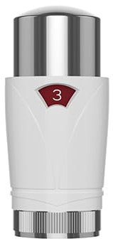 TC TRV Thermostatic Radiator Valve Sensor Head- fits Drayton TRV4 Body Chrome/White-Head only