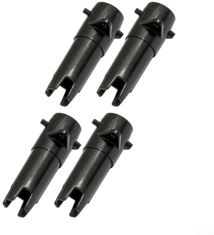 Rehoetom 4-Pack Air Release Valve Adapter Hose for Lazy Spa P61727 – For Durable Plastic Pool Equipment Accessory for Fast Deflation & For Easy Storage, Compatible