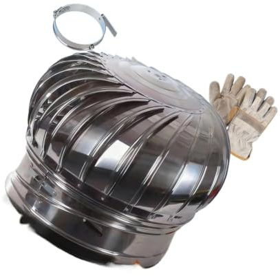 201 Comignolo rotante in acciaio inox for canna fumaria sul tetto - Copertura anti-corrente d'aria(4.3)