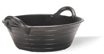PFIFF 001186 Futterschale für Weide und Stall, schwarz