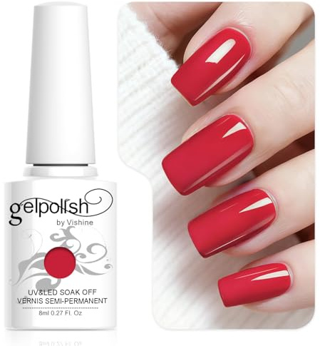 Vishine - Smalto per unghie in gel semi permanente UV / LED, 8 ml; 239 colori assortiti, per nail art e manicure, C05