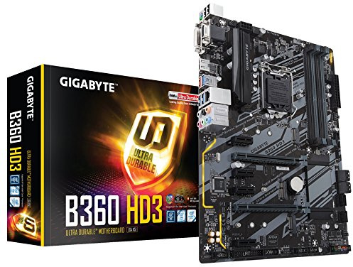 Gigabyte B360 HD3 Socket 1151/H370/DDR4/S-ATA - Placa Base, Color Negro
