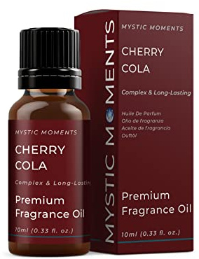 Mystic Moments | Kirsch-Cola Duftöl | 10ml | Kirsch-Cola-Noten erzeugen einen Duft mit spritzigen Kirsch-Cola-Noten für Kerzen, Seifen, Duftwachs und Diffusoren.