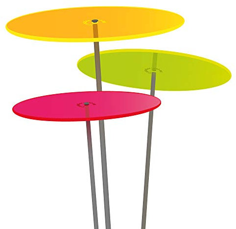 Cazador-del-sol ® - das Original | Medio - tres | 3 Stück | Sonnenfänger kunterbunt | Durchmesser 15 cm | Höhe 120 cm