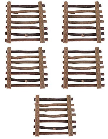 YARNOW 5stücke Holzstäbchen Diy-material Für Handwerk Ornamentzubehör Bastelmaterial Naturholz Geeignet Für Miniaturgarten Und Blumentopf Dekoration