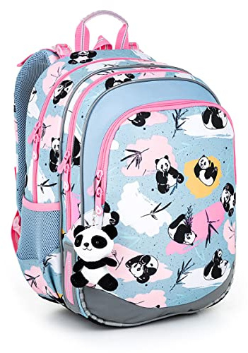 TOPGAL Schulrucksack für Mädchen ab - 1. Klasse - ELLY 22004 (Panda)