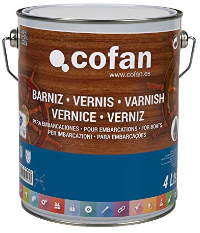 Cofan Vernis pour Embarcations | Incolore | Récipient de 4 litres