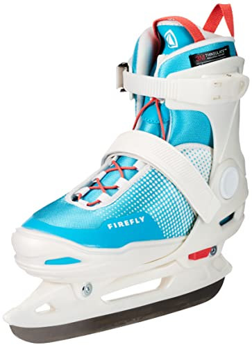 Firefly Unisex Jugend Flash IV Eishockeyschuhe, White/Turquoise/Red, 33