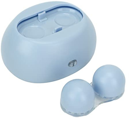 Contact Lens Cleaner, Small Exquisite Electric Automatic Four Colors Portable Contact Lens Cleaner for Home for Work for Travel Blue