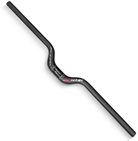 DELVOYE Mountainbike Lenker Fahrrad Lenker 31.8mm Carbon MTB Lenker 580/600/620/640/660/680/700/720/740mm Downhill Lenker (Color : Black, Size : 660mm)