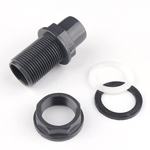 Schlauchadapter, Wasserhahn-Anschluss, 1 Stück, PVC-Wassertank-Anschluss, for Aquarium-Rohranschlüsse, Wassertank-Einlass-Überlaufverbindungen, Wasserbecken, UPVC-DIY-Werkzeuge (Größe: 25 mm) (Size :